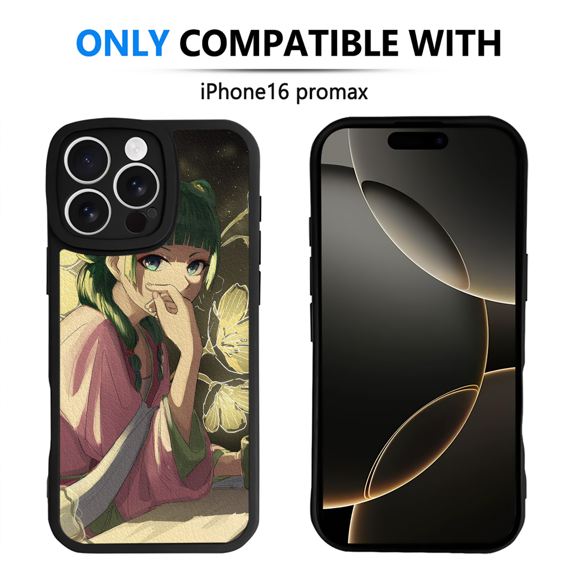 （画像用） 薬屋のひとりごと The Apothecary Diaries 【iPhone 16シリーズ対応】シリコンスマホケース（レザー調） 材質：シリコン